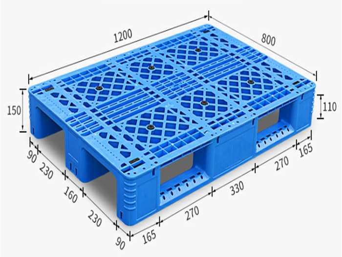 1208網(wǎng)格川字塑料托盤(pán)